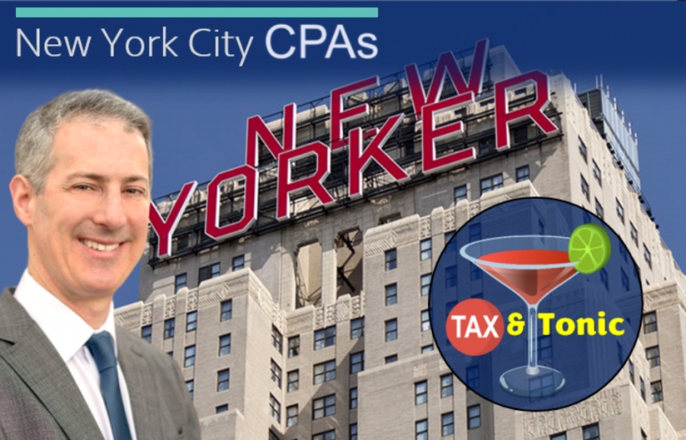 Gary meets with New York City CPAs to discuss the latest developments and trends in tax law for &quot;Tax &amp; Tonic: Practical advice for sophisticated CPAs&quot; at The New Yorker Hotel in Midtown Manhattan.