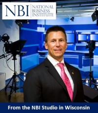 Eric heads into the recording studio in Eau Claire, Wisconsin with the National Business Institute where he presents on 