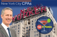 Gary meets with New York City CPAs to discuss the latest in tax law for "Tax &amp; Tonic: Practical advice for sophisticated CPAs" at The New Yorker Hotel in Manhattan/NYC