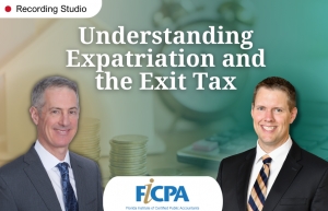 Gary and Brian head into the recording studio for the FICPA.  They will present their seminar: &quot;Understanding Expatriation and Exit Tax&quot;
