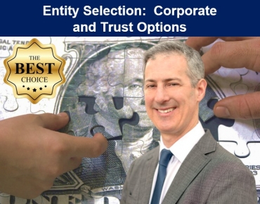 Gary discusses the strengths and weaknesses of trusts and LLCs offered in the United States and abroad in his seminar, &quot;Entity Selection: Corporate and Trust Options&quot; via Live National Webinar