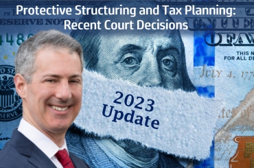 Gary discusses the practical impact of court rulings on asset protection and tax avoidance strategies, in his seminar &quot;Protective Structuring and Tax Planning:  Recent Court Decisions&quot; via Live National Webinar