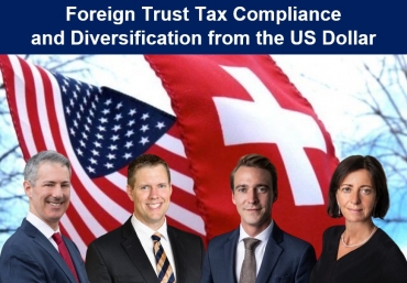 Gary and Brian present with Swiss-based Registered Investment Advisors, Nick Frick and Sabina Weber Sauser from UBP Investment Advisors, their seminar, &quot;Foreign Trust Tax Compliance and Diversification from the U.S. Dollar&quot; via Live National Webinar